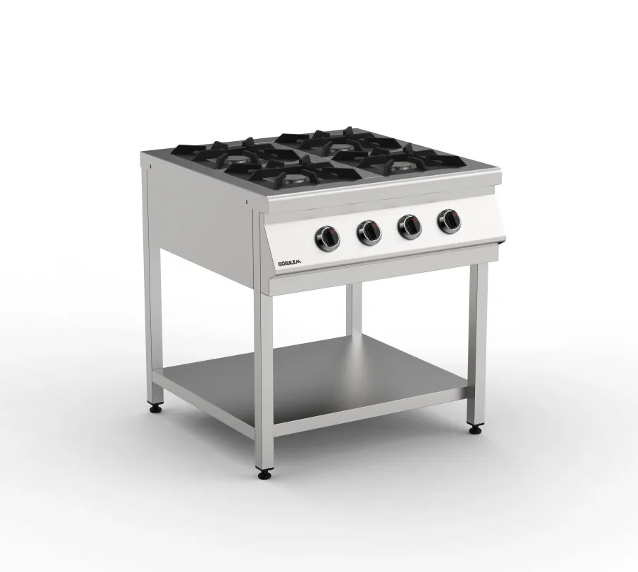 80*80 4-Unit With Bottom Shelf Stove Gas (CE)